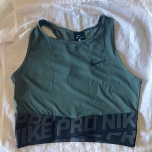 Nike Pro DRI-FIT halter top / bra with mesh back